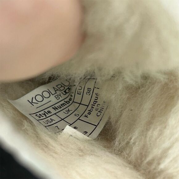 Koolaburra by UGG Women's Black Suede Moccasin Slippers Size 7 Comfort Warmth - Picture 12 of 12